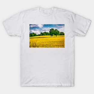Two Trees In Wheat Field 5 T-Shirt